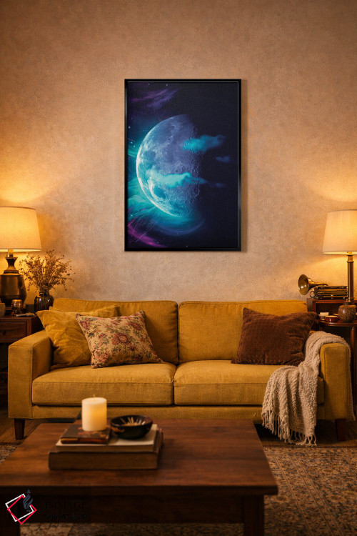 تابلو دکوراتیو ماه اثر ماریشا بکر - D5B