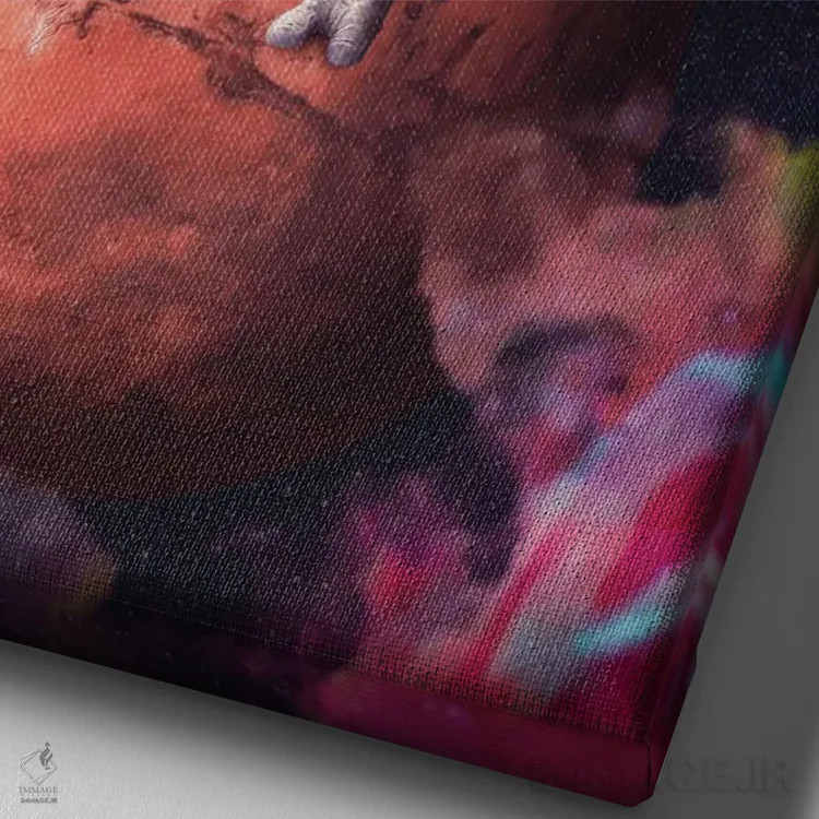 تابلو دکوراتیو شیرین ترین طعم اثر ماریشا بکر - نمای نزدیک بافت بوم