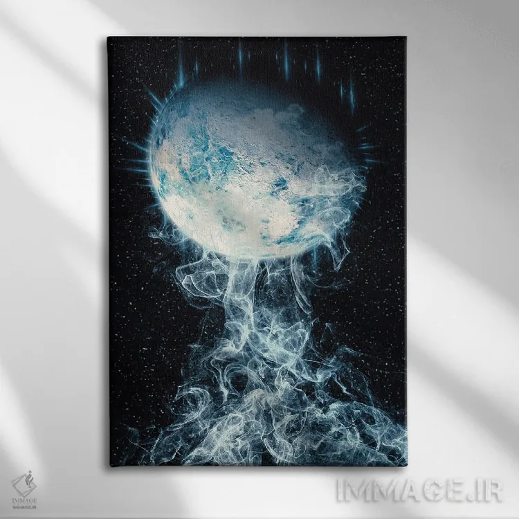 تابلو دکوراتیو کره اثر ماریشا بکر - نمای روبهرو روی دیوار