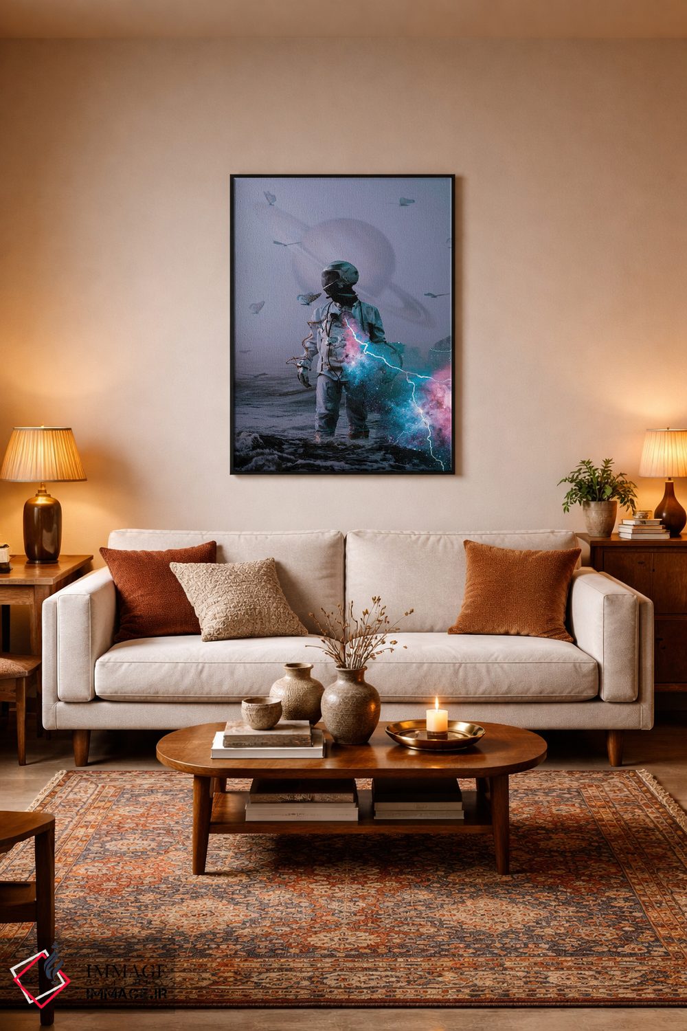 تابلو دکوراتیو همدستی فضایی اثر ماریشا بکر - D4B