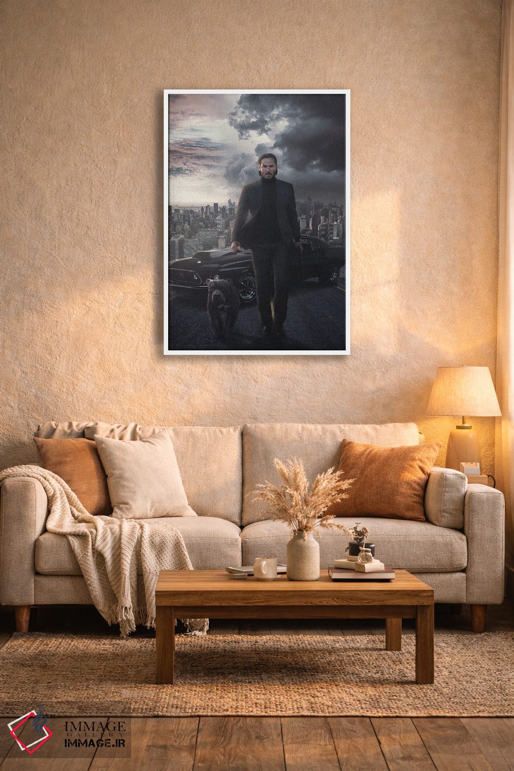 تابلو دکوراتیو جان ویک ۴ اثر ماریشا بکر - D2W