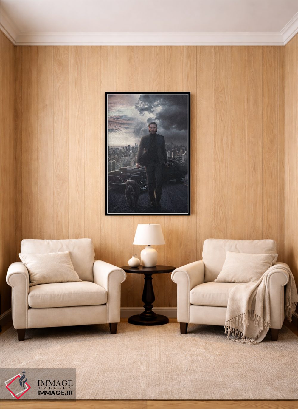 تابلو دکوراتیو جان ویک ۴ اثر ماریشا بکر - D3B