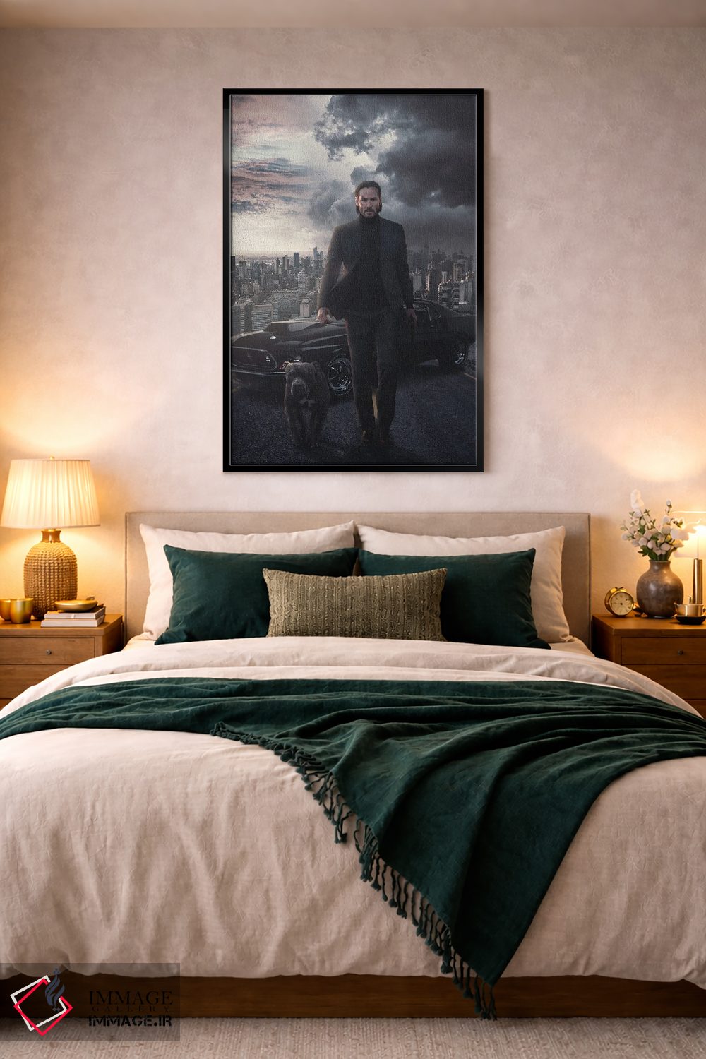 تابلو دکوراتیو جان ویک ۴ اثر ماریشا بکر - D4B