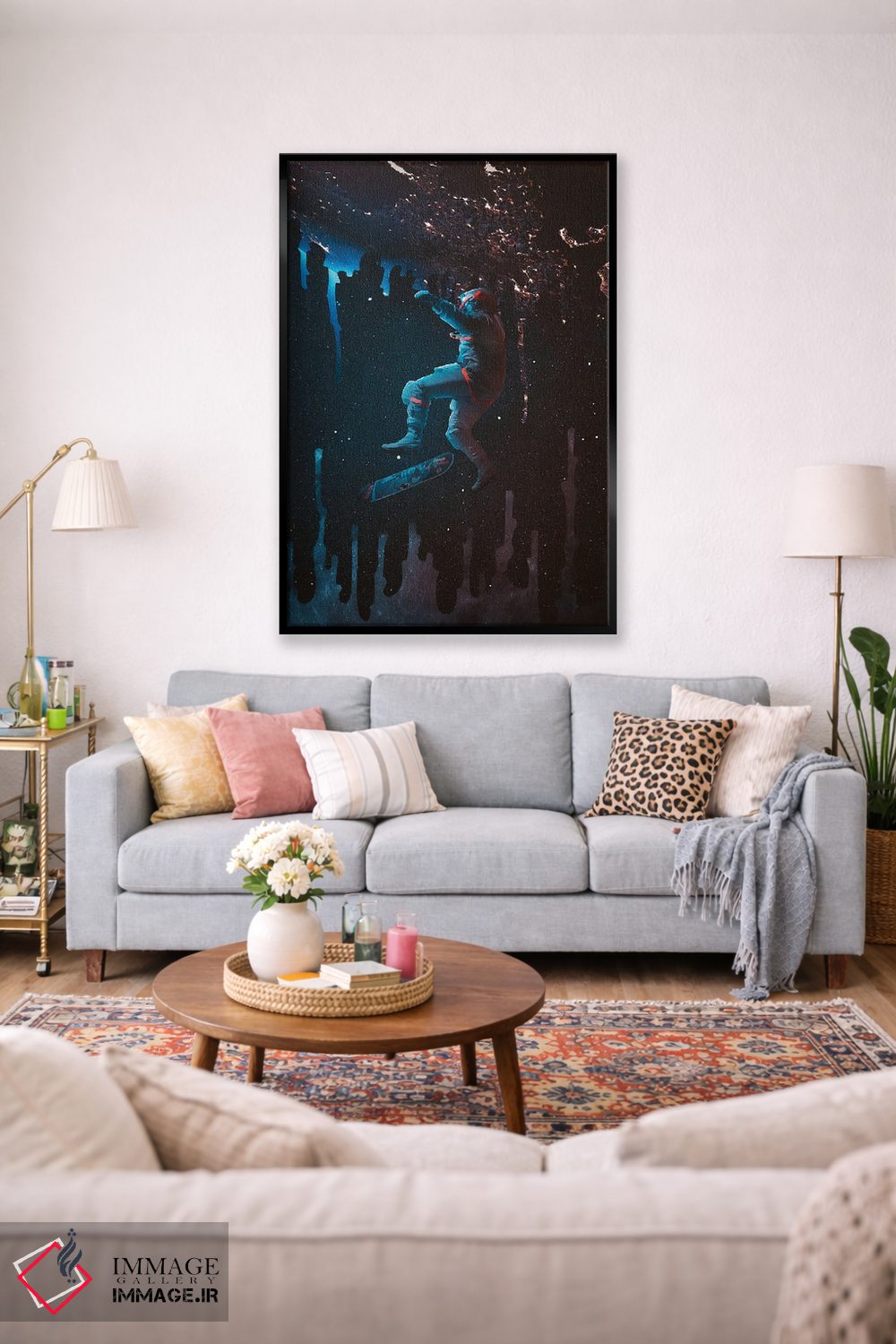 تابلو دکوراتیو اسکیت فضایی اثر ماریشا بکر - D1B