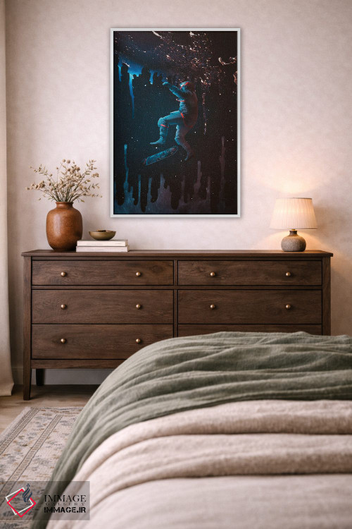 تابلو دکوراتیو اسکیت فضایی اثر ماریشا بکر - D2W