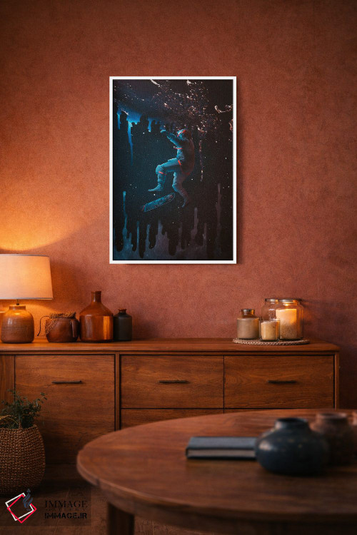 تابلو دکوراتیو اسکیت فضایی اثر ماریشا بکر - D3W