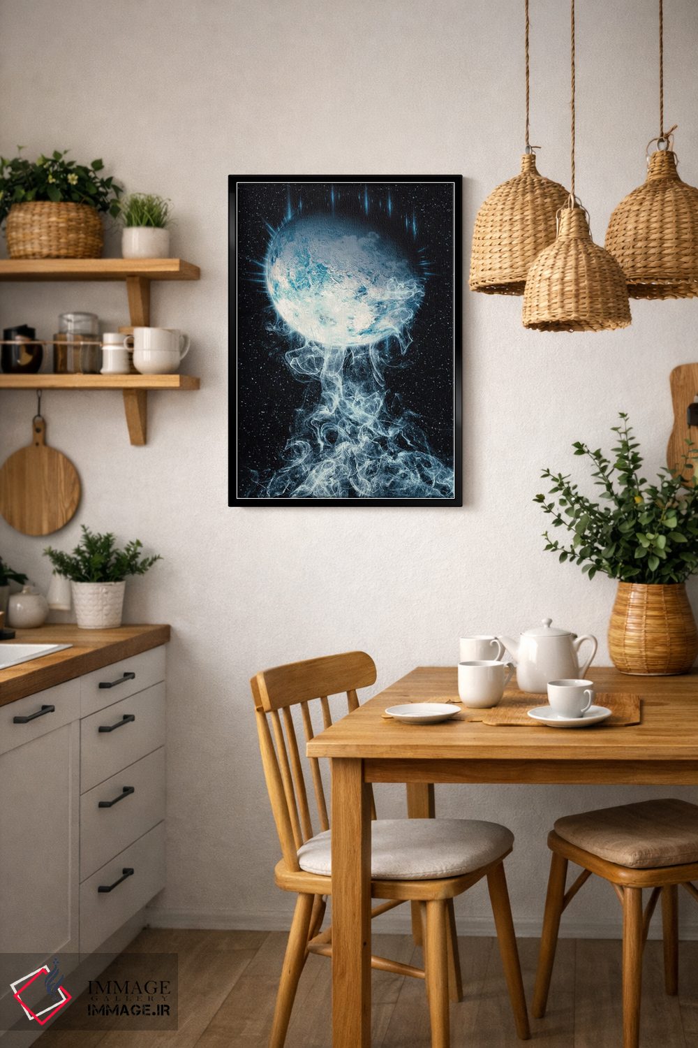 تابلو دکوراتیو کره اثر ماریشا بکر - D6B