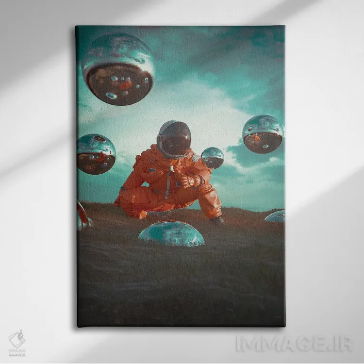 تابلو دکوراتیو انعکاس ها اثر ماریشا بکر - نمای روبهرو روی دیوار