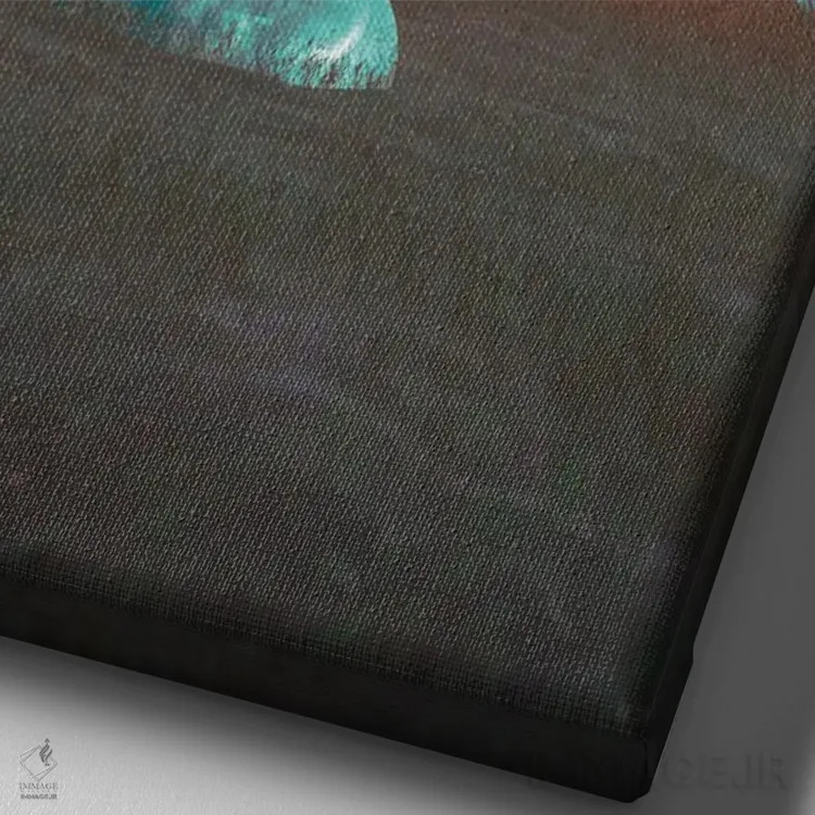 تابلو دکوراتیو انعکاس ها اثر ماریشا بکر - نمای نزدیک بافت بوم