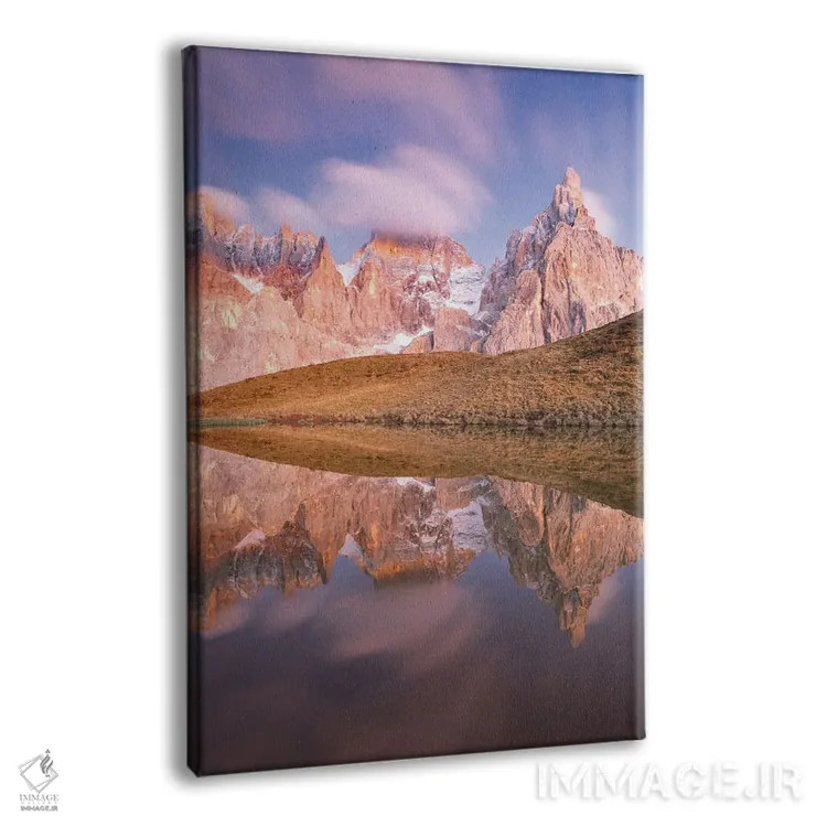 تابلو دکوراتیو بازتاب دولومیت اثر مائورو باتیستلی - نمای پرسپکتیو محصول