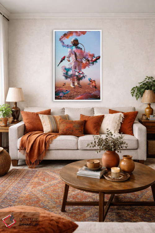 تابلو دکوراتیو فضانوردان بیش از حد اثر ماریشا بکر - D2W