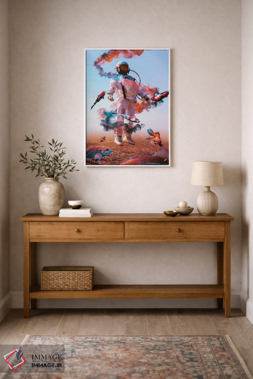 تابلو دکوراتیو فضانوردان بیش از حد اثر ماریشا بکر - D1W