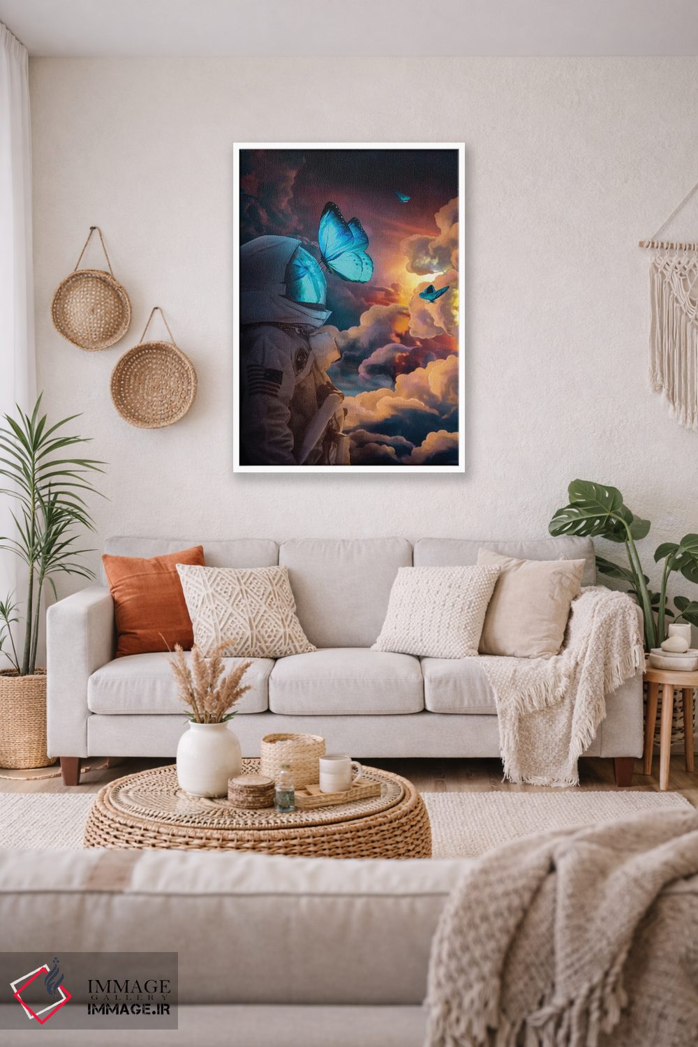 تابلو دکوراتیو پروانه اجتماعی اثر ماریشا بکر - D2W