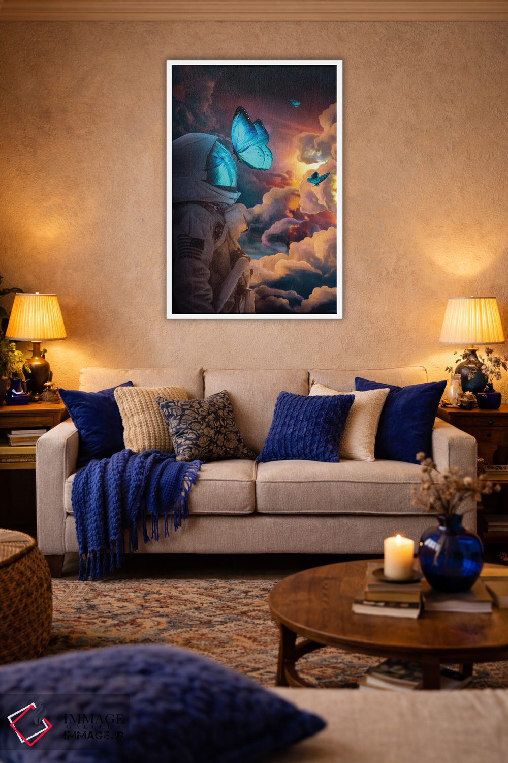 تابلو دکوراتیو پروانه اجتماعی اثر ماریشا بکر - D4W