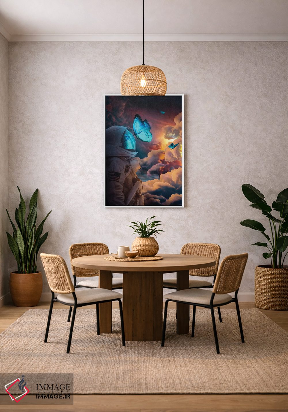 تابلو دکوراتیو پروانه اجتماعی اثر ماریشا بکر - D3W