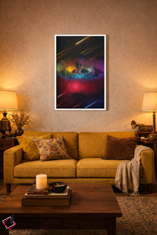 تابلو دکوراتیو حلقه های نئونی اثر ماریشا بکر - D1W