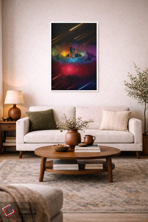 تابلو دکوراتیو حلقه های نئونی اثر ماریشا بکر - D2W