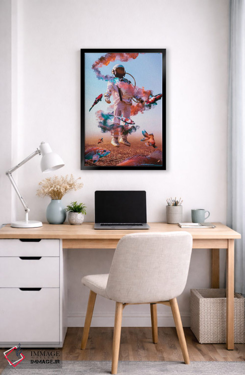 تابلو دکوراتیو فضانوردان بیش از حد اثر ماریشا بکر - D6B