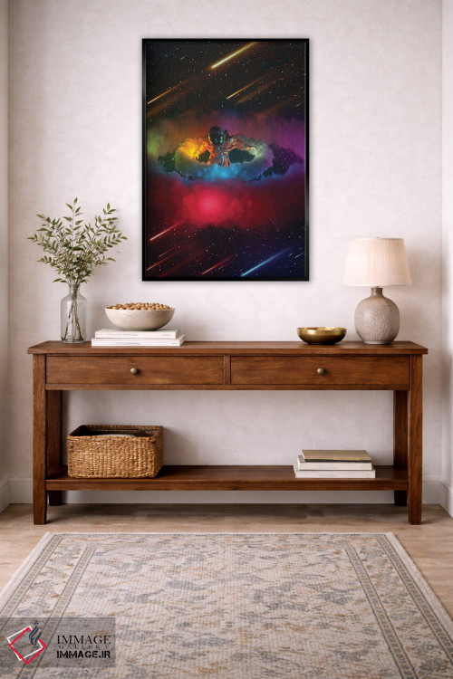 تابلو دکوراتیو حلقه های نئونی اثر ماریشا بکر - D4B