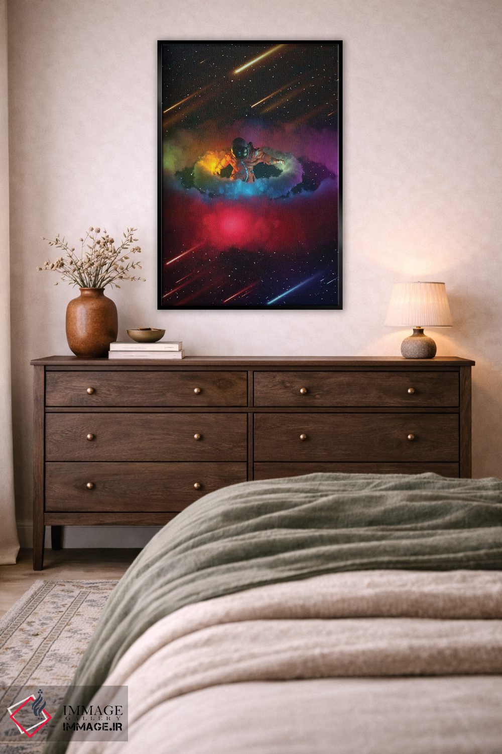 تابلو دکوراتیو حلقه های نئونی اثر ماریشا بکر - D6B