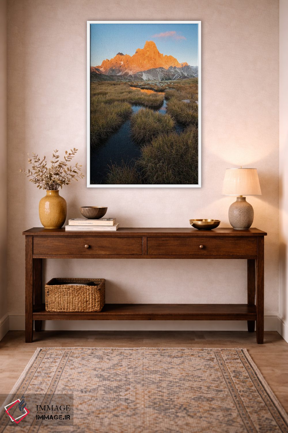 تابلو دکوراتیو دولومیت ها اثر مائورو باتیستلی - D1W