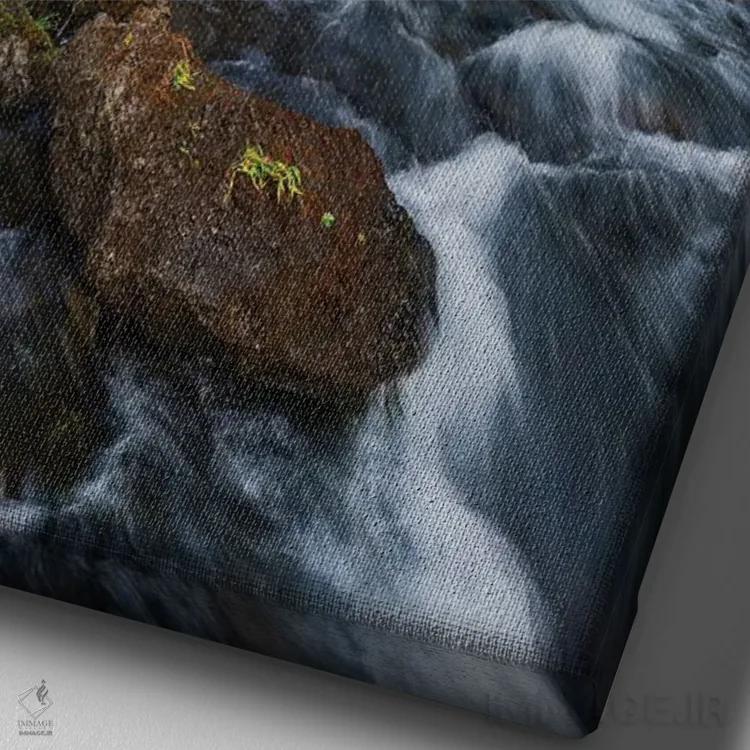 تابلو دکوراتیو زیبایی پنهان اثر مائورو باتیستلی - نمای نزدیک بافت بوم