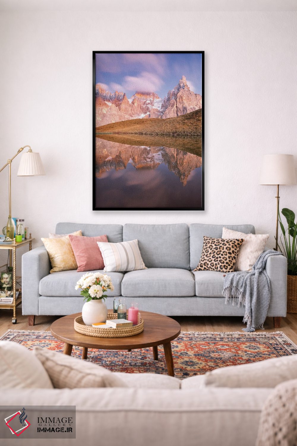 تابلو دکوراتیو بازتاب دولومیت اثر مائورو باتیستلی - D1B