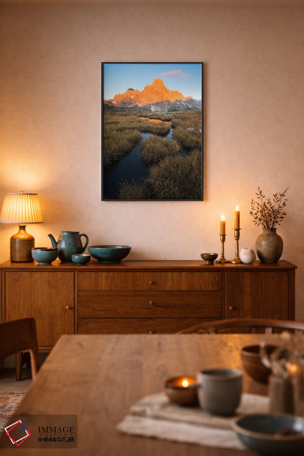 تابلو دکوراتیو دولومیت ها اثر مائورو باتیستلی - D5B