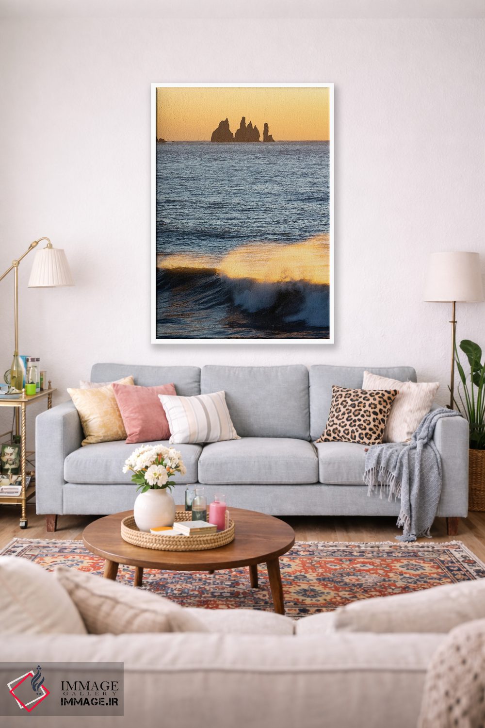 تابلو دکوراتیو نور غروب اثر مائورو باتیستلی - D1W