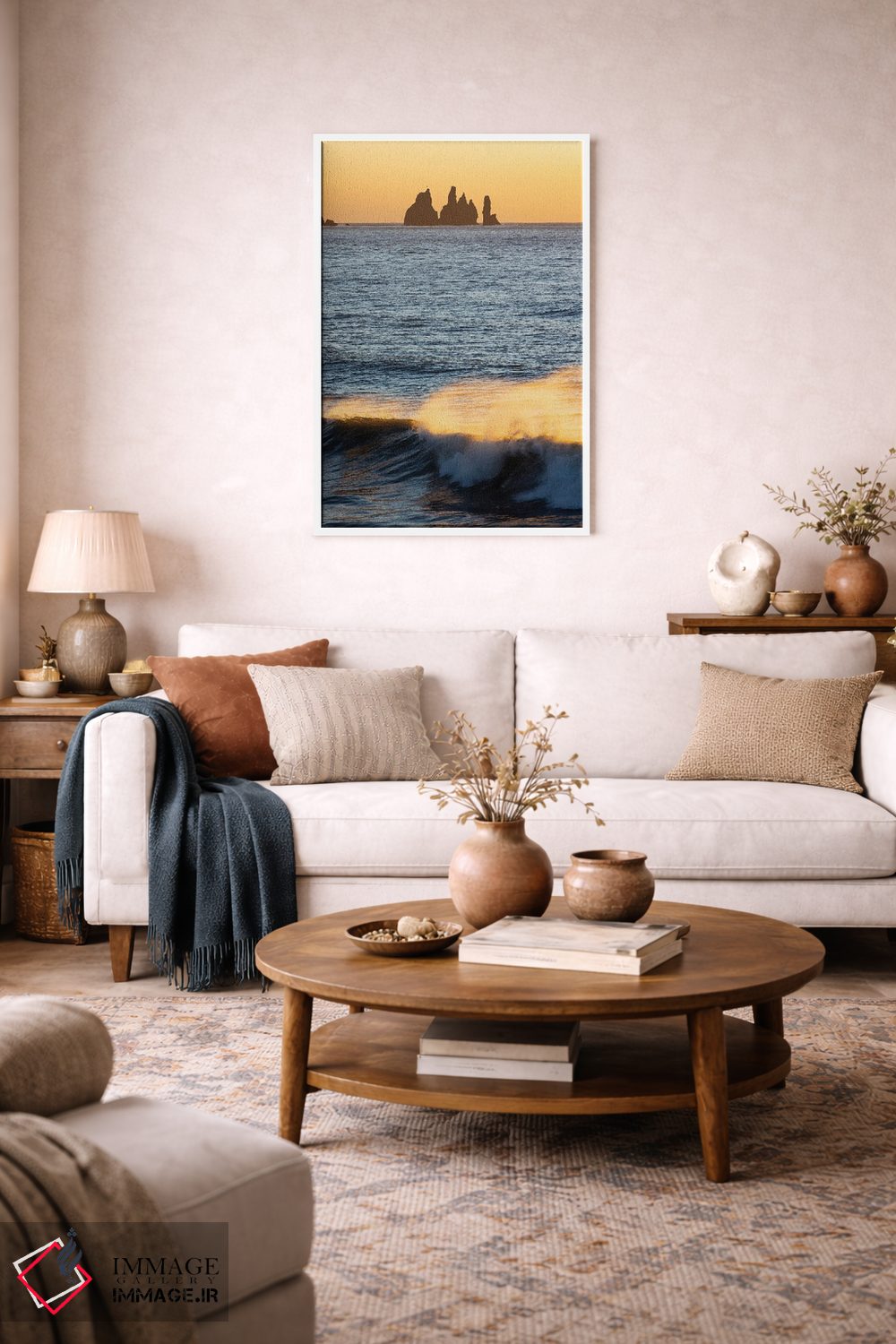 تابلو دکوراتیو نور غروب اثر مائورو باتیستلی - D2W