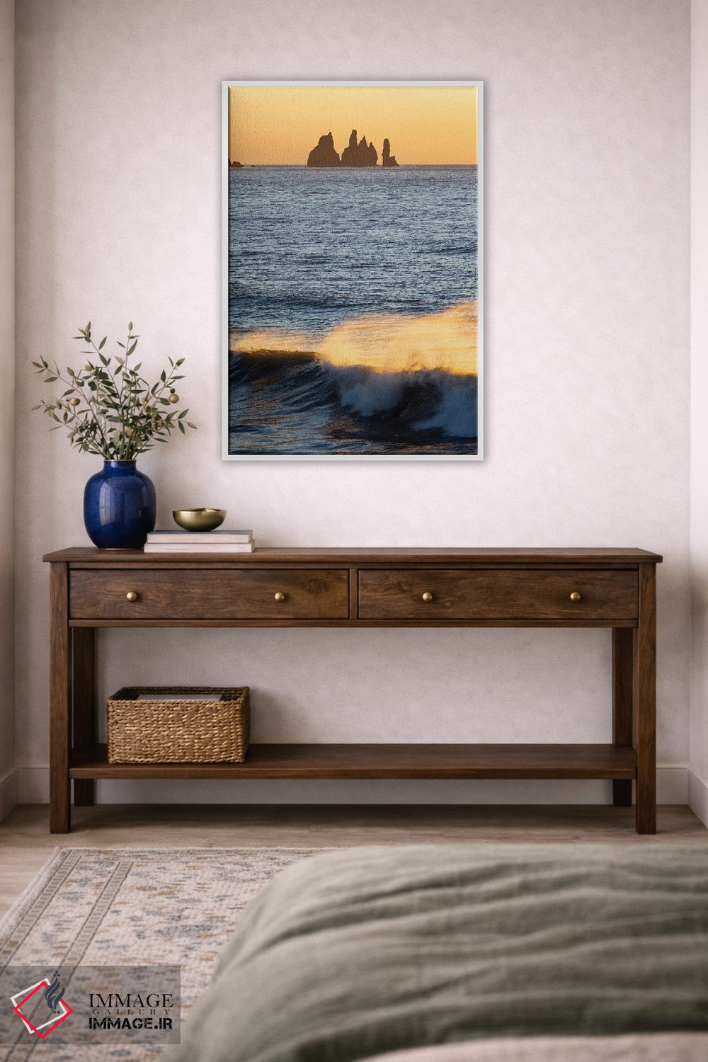 تابلو دکوراتیو نور غروب اثر مائورو باتیستلی - D3W