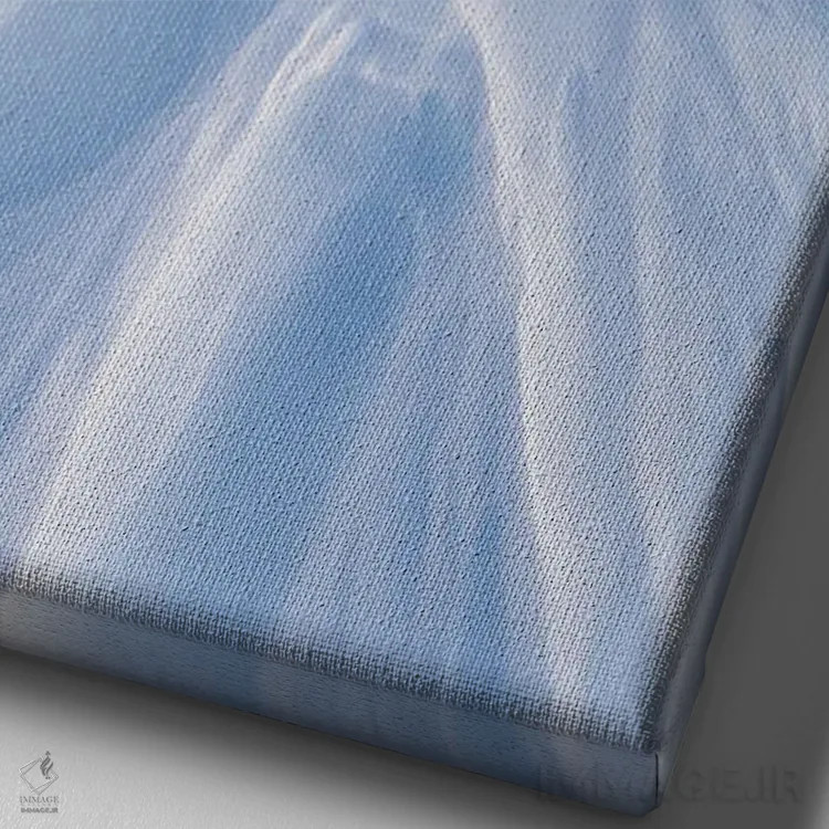 تابلو دکوراتیو شکل های برف اثر مائورو باتیستلی - نمای نزدیک بافت بوم