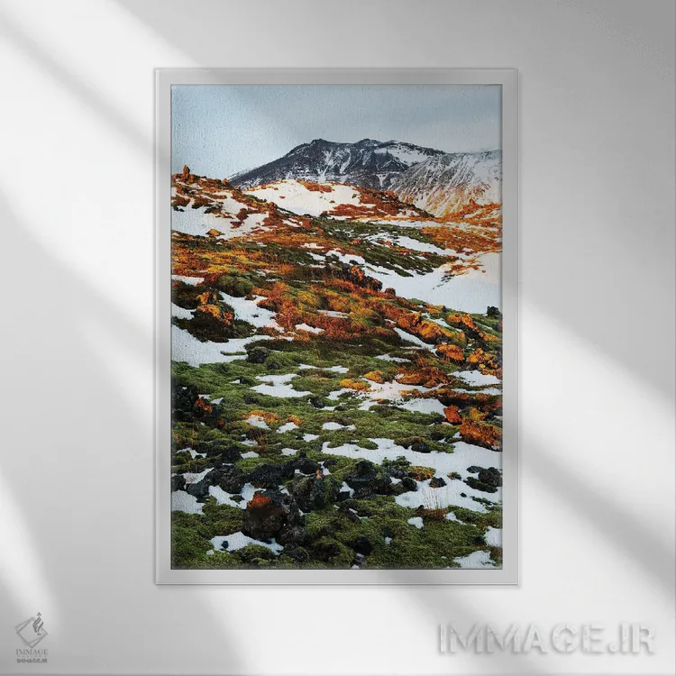 تابلو دکوراتیو آخرین پرتوها اثر مائورو باتیستلی - نمای قابدار سفید