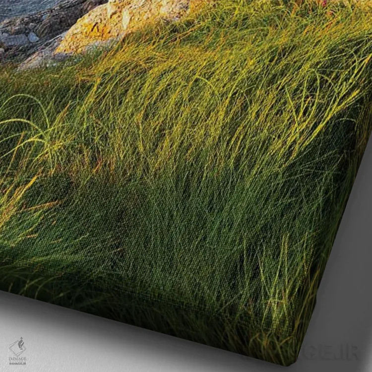 تابلو دکوراتیو آرنیا اثر مائورو باتیستلی - نمای نزدیک بافت بوم