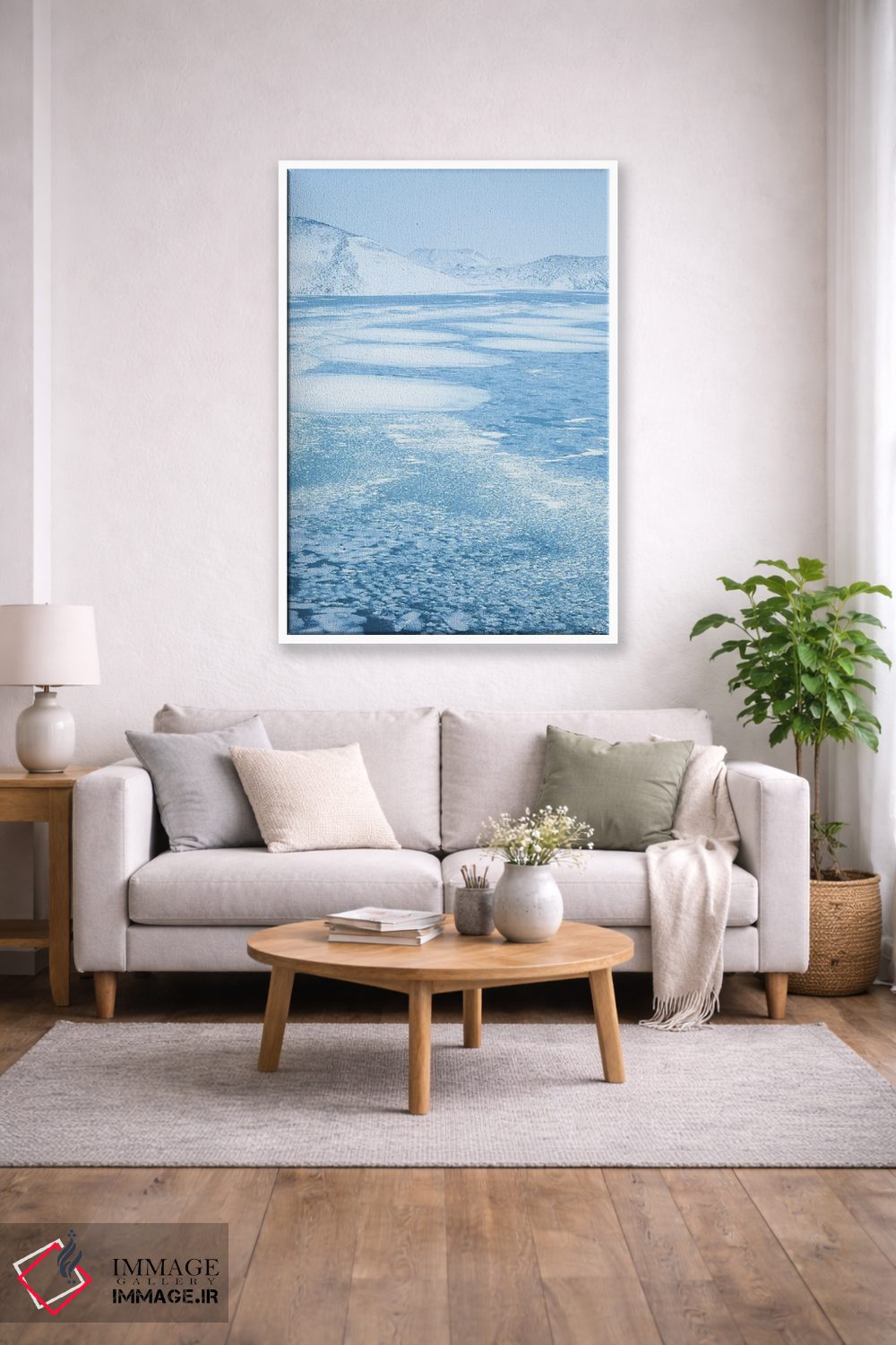تابلو دکوراتیو آبی اثر مائورو باتیستلی - D1W