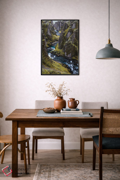 تابلو دکوراتیو منظره دره اثر مائورو باتیستلی - D6B