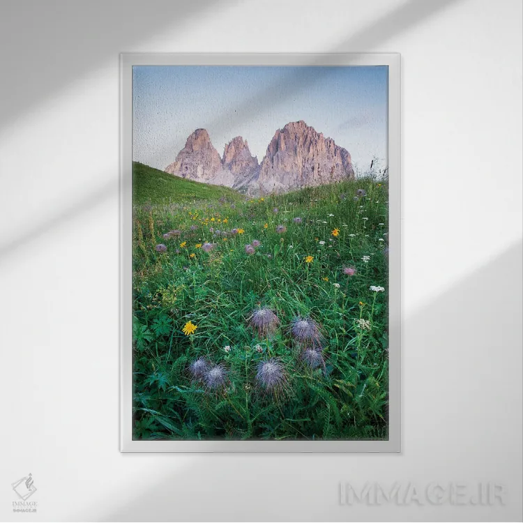 تابلو دکوراتیو گردنه سلا اثر مائورو باتیستلی - نمای قابدار سفید