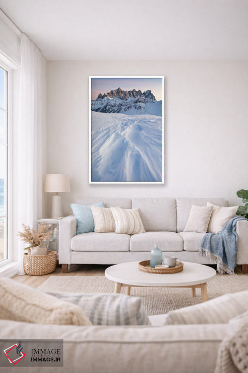 تابلو دکوراتیو شکل های برف اثر مائورو باتیستلی - D1W