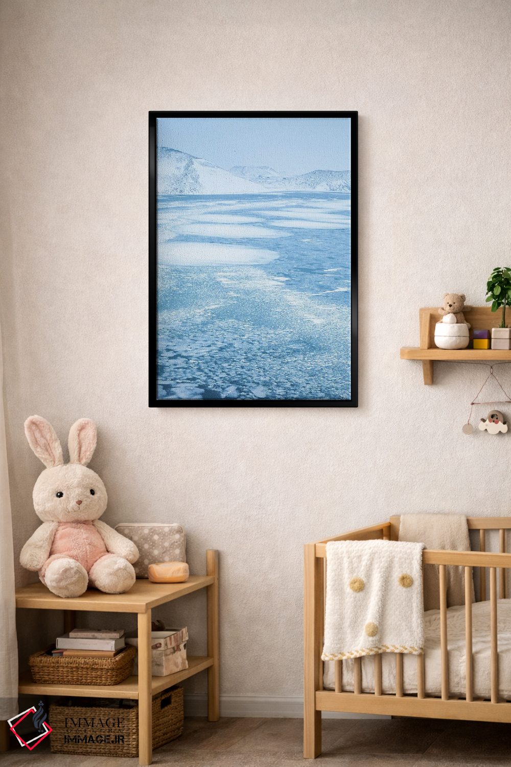 تابلو دکوراتیو آبی اثر مائورو باتیستلی - D5B