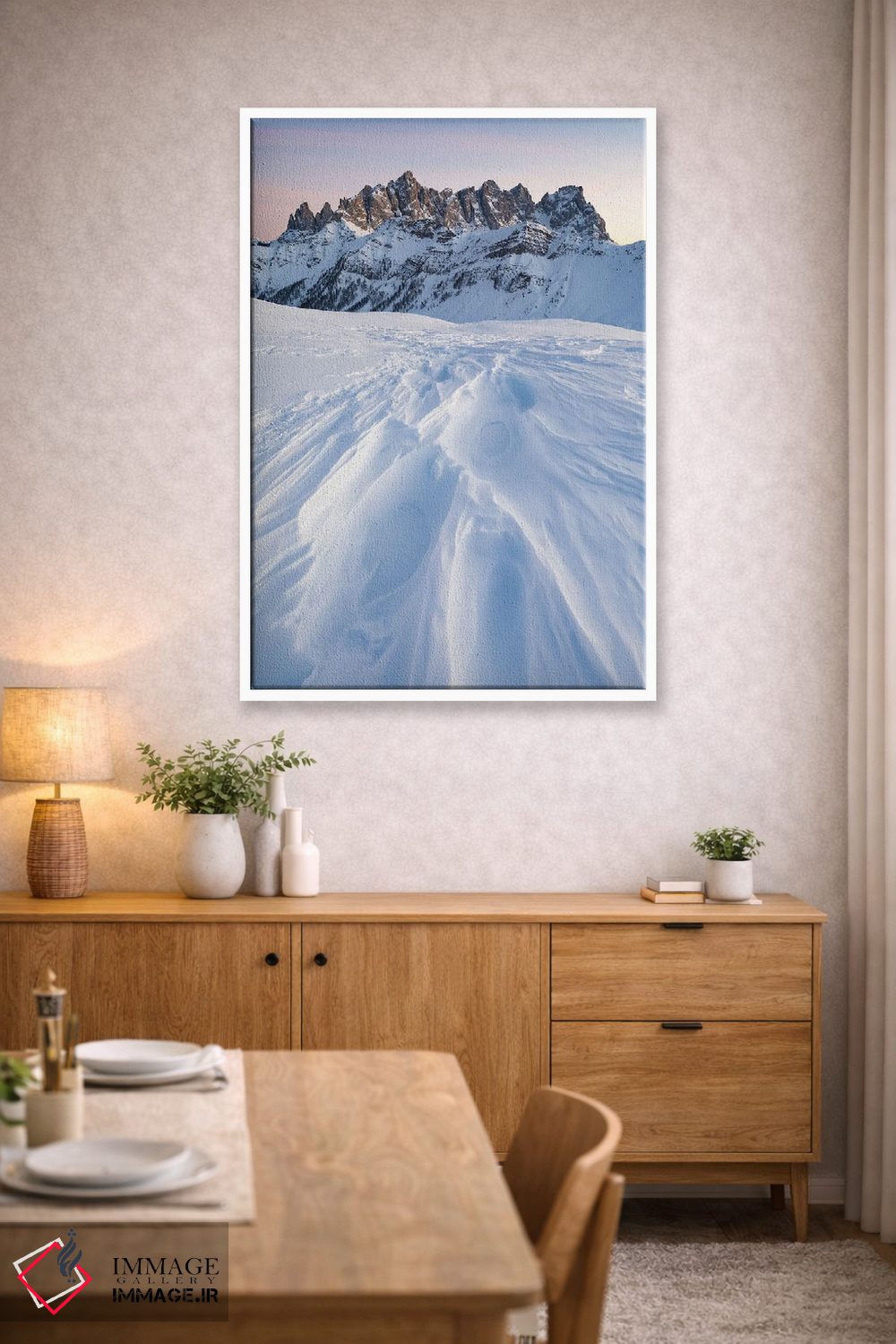 تابلو دکوراتیو شکل های برف اثر مائورو باتیستلی - D2W