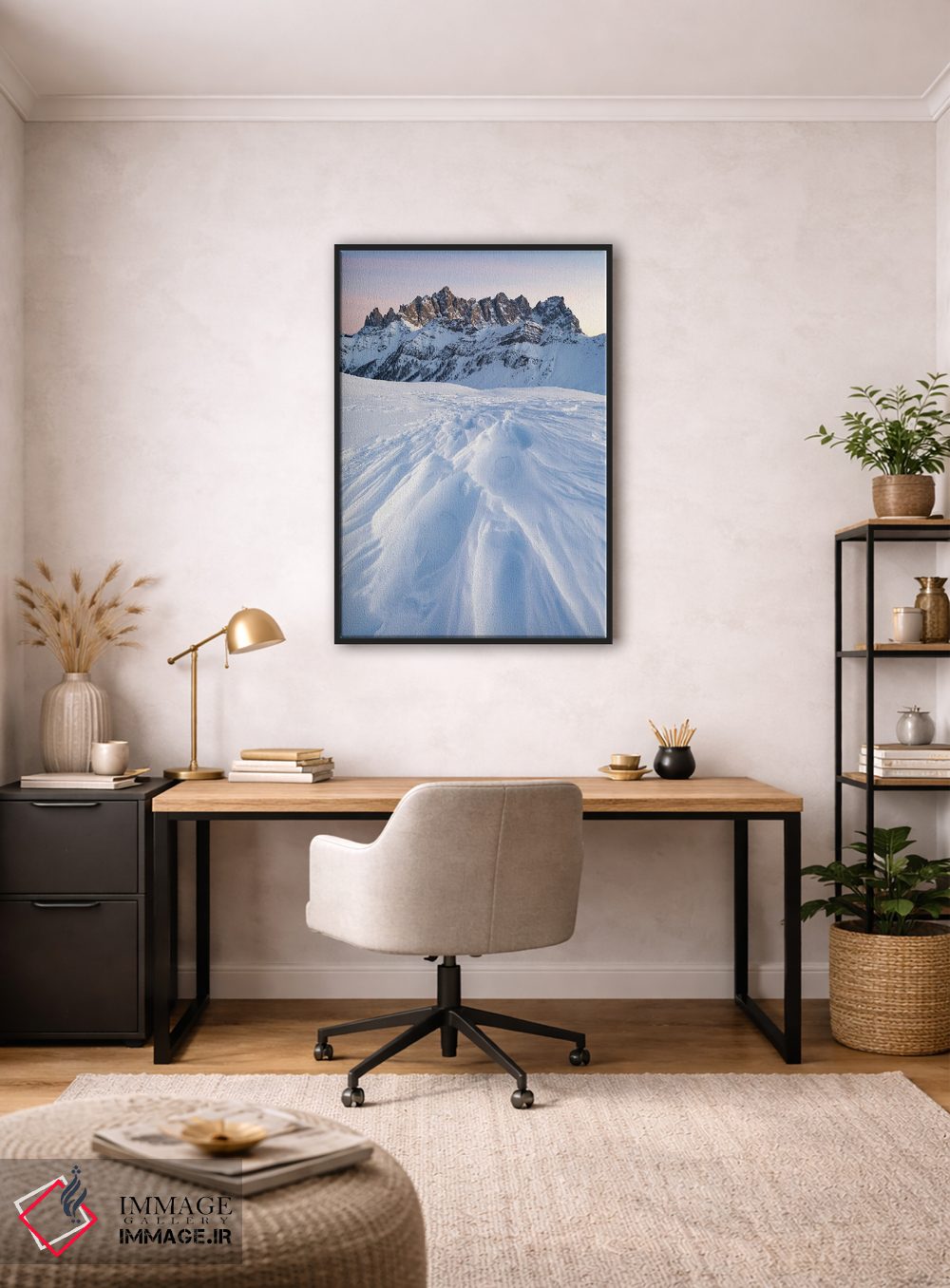 تابلو دکوراتیو شکل های برف اثر مائورو باتیستلی - D3B