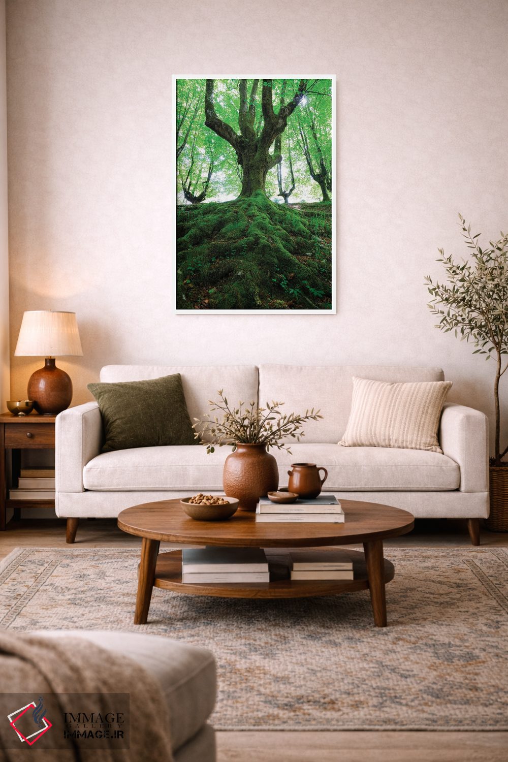 تابلو دکوراتیو جنگل سبز اثر مائورو باتیستلی - D3W