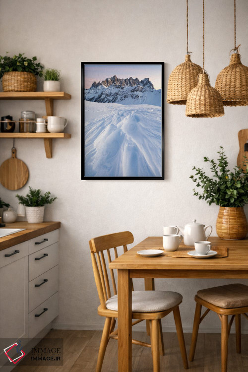 تابلو دکوراتیو شکل های برف اثر مائورو باتیستلی - D6B