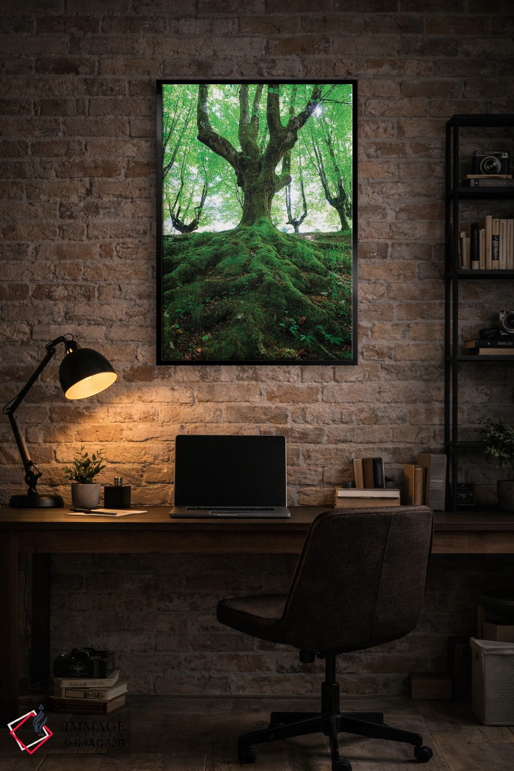 تابلو دکوراتیو جنگل سبز اثر مائورو باتیستلی - D5B