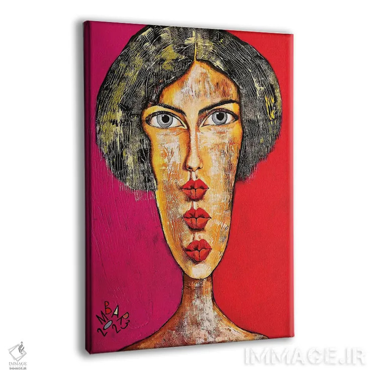 تابلو دکوراتیو سه بوسه اثر میخائیل بارانوفسکی - نمای پرسپکتیو محصول