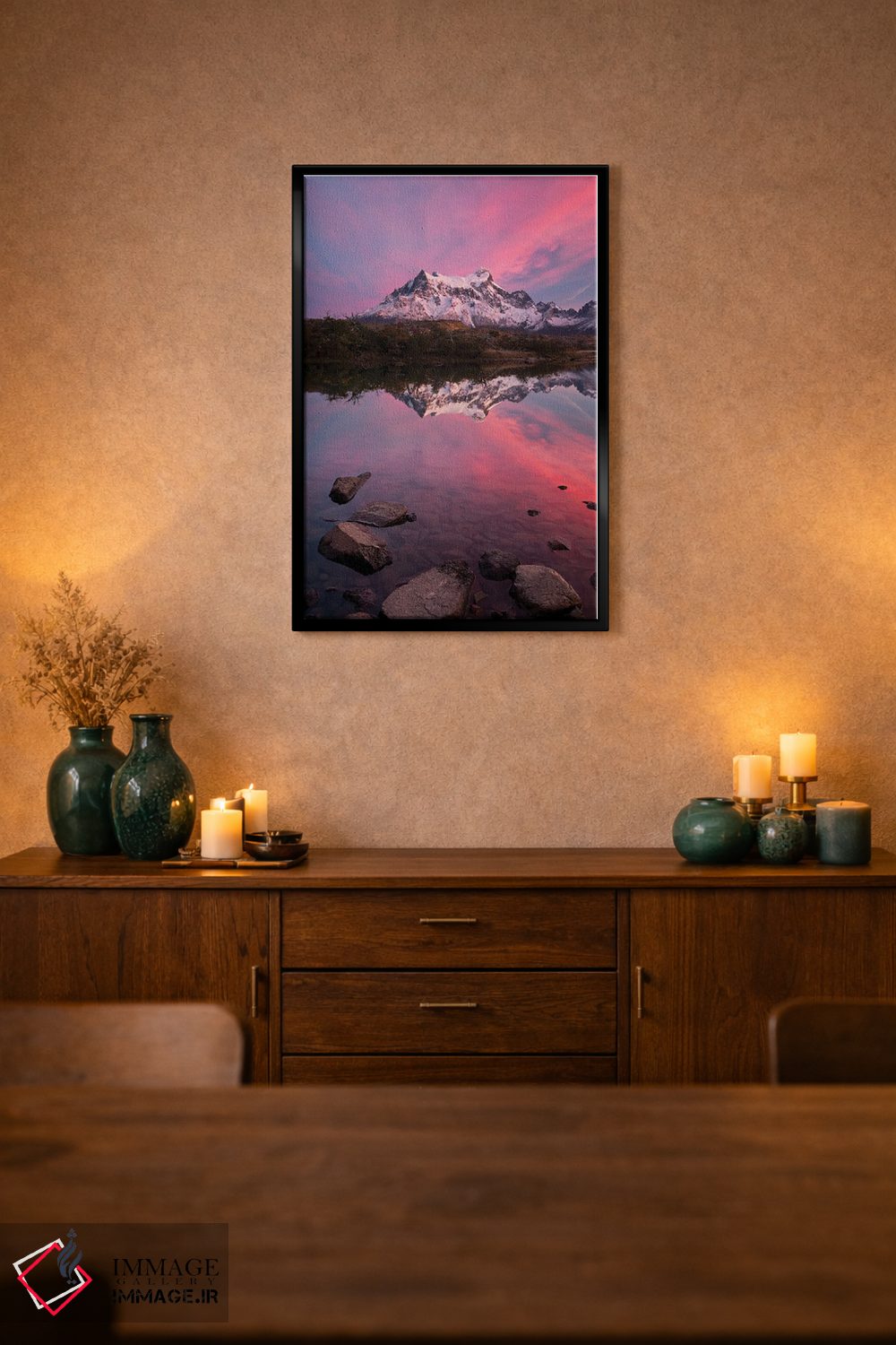 تابلو دکوراتیو طلوع پاتاگونیا اثر مائورو باتیستلی - D2B