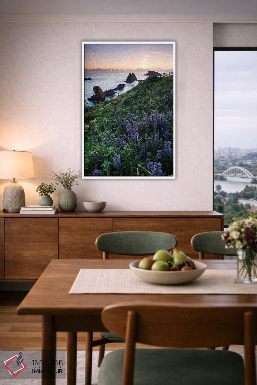 تابلو دکوراتیو طلوع شکوفا اثر مائورو باتیستلی - D6W