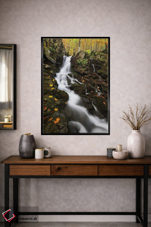 تابلو دکوراتیو آبشار پاییزی اثر مائورو باتیستلی - D1B