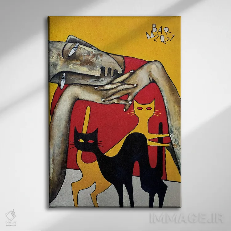 تابلو دکوراتیو تخیل مهار شده اثر میخائیل بارانوفسکی - نمای روبهرو روی دیوار