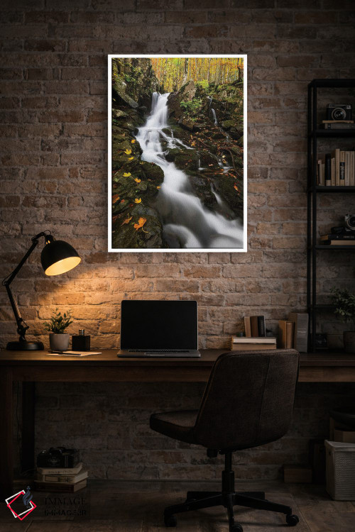 تابلو دکوراتیو آبشار پاییزی اثر مائورو باتیستلی - D4W